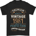 Premium Vintage 45th Birthday 1981 Mens 100% Cotton Unisex