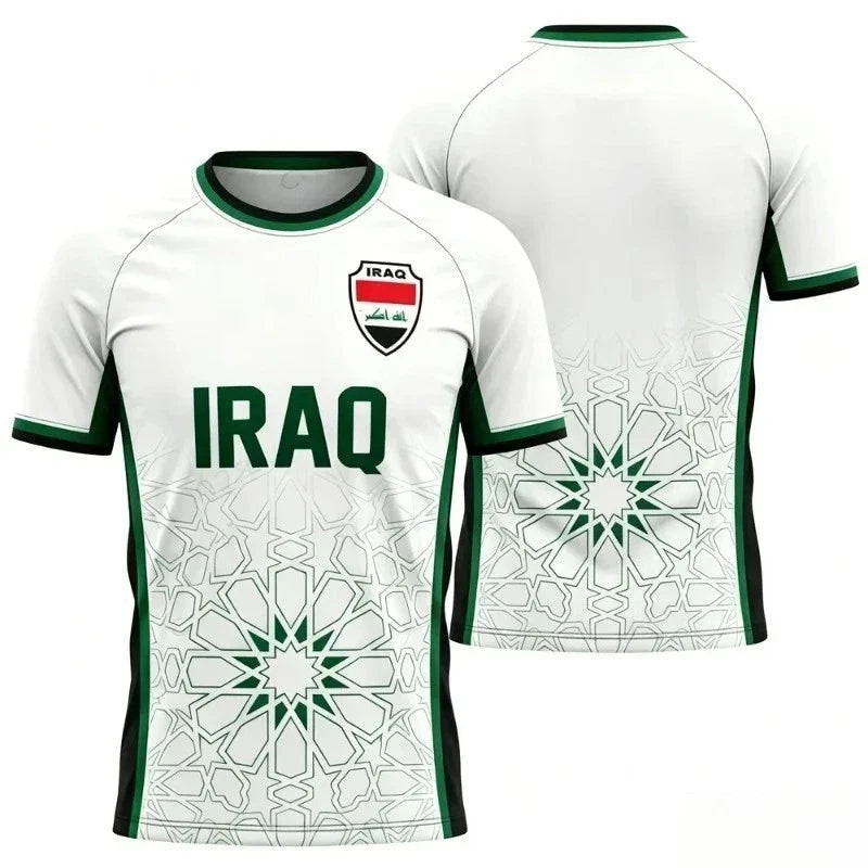 Iraq Breathable Soccer Jersey Unisex World Cup 2026 Football Tee Unisex