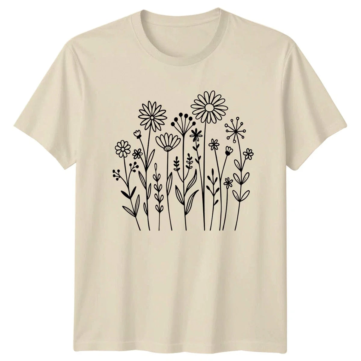 A Simple Black And White Womens Botanical Line Art Floral Mothers Day Unisex