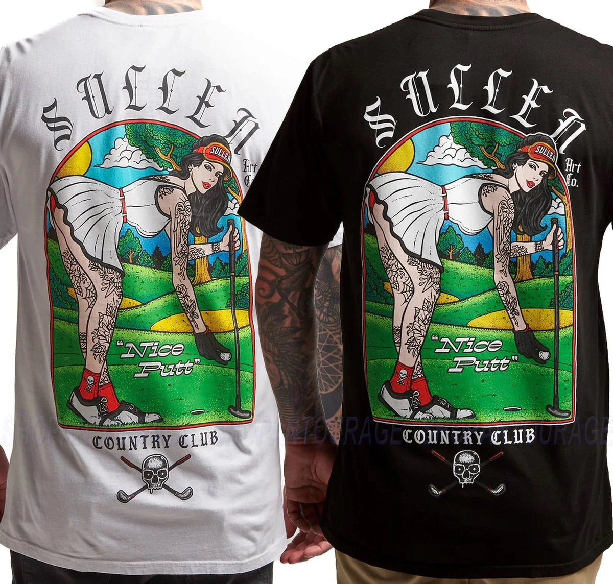 Sullen Nice Putt Premium Fit SCM8232 New Short Sleeve For Men | 2 Colors Unisex