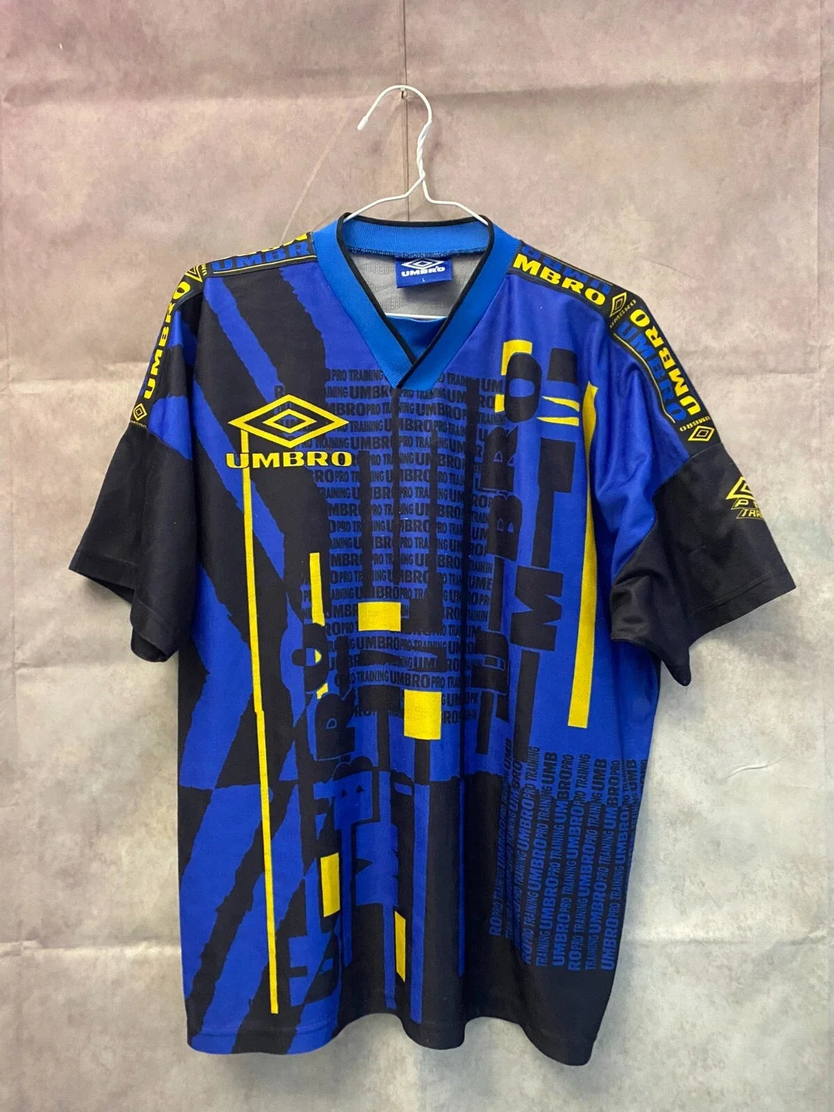 Vintage Umbro Monogram Football Soccer t shirt jersey Unisex