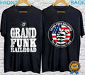 Grand Funk Railroad 2-sided Black Short Sleeve all sizes S-5Xl Unisex