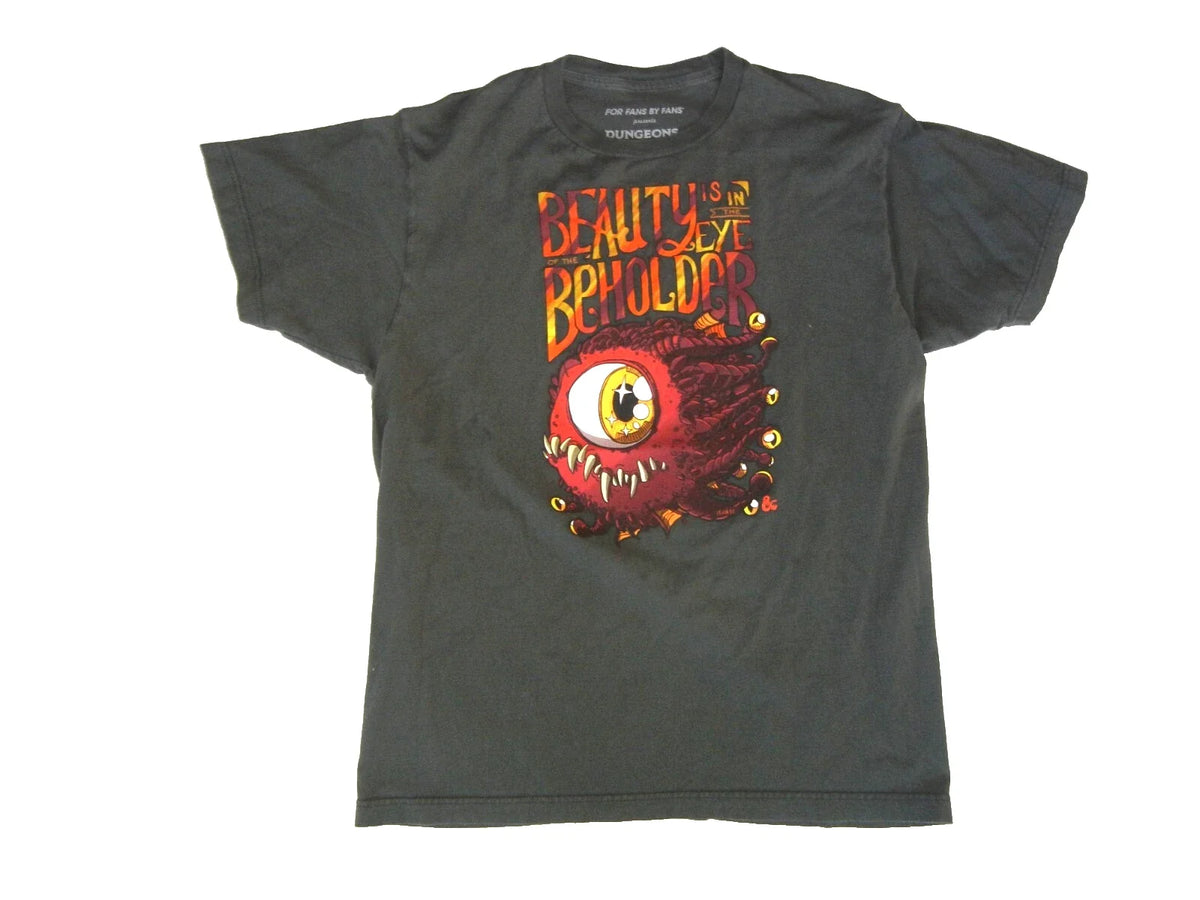 DUNGEONS & DRAGONS Gray BEAUTY IS IN THE EYE OF THE BEHOLDER Game Men L Unisex