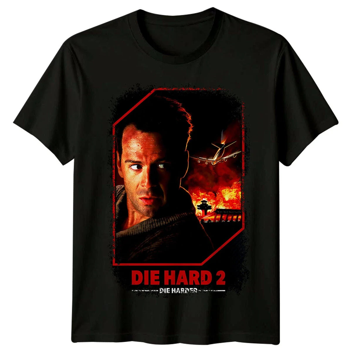 Die Hard 2 (1990) Movie Poster Inspired Retro 90s Tee Unisex Unisex