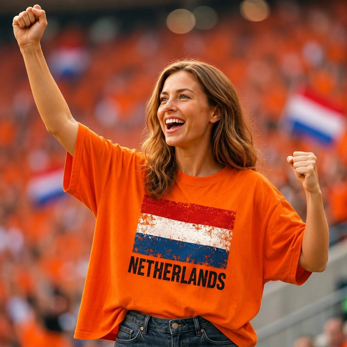 Netherlands Flag T Shirt Orange Fan Jersey Supporter Tee Dutch Football Pride Unisex