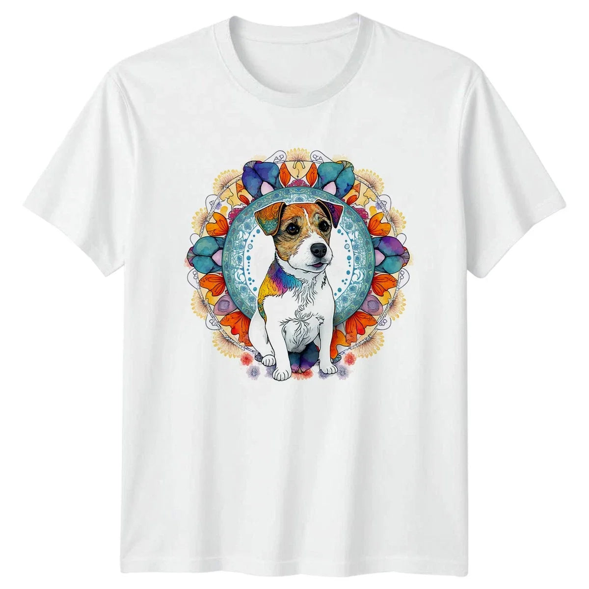 Jack Russell Terrier Dog Lover Mandala Art Gift For Him And Her Unisex