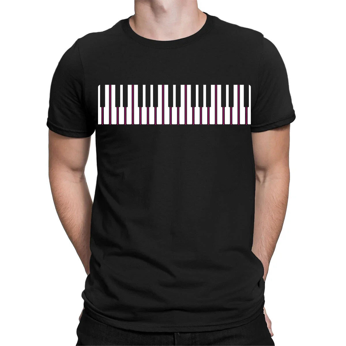 Music Piano Keys Musical Instrument Pianist Gift Mens Womens s Top #TA-89 Unisex