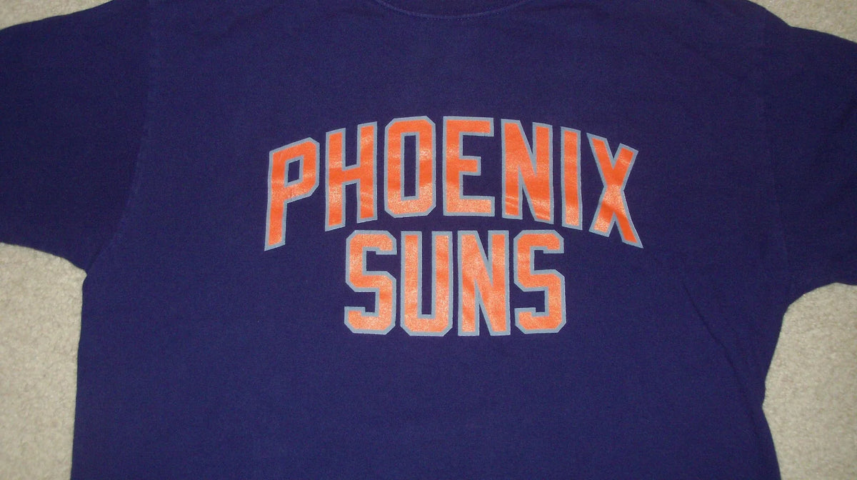 Vintage 90s Classic Simple PHOENIX SUNS NBA Basketball Shirt Size LARGE Mens Unisex