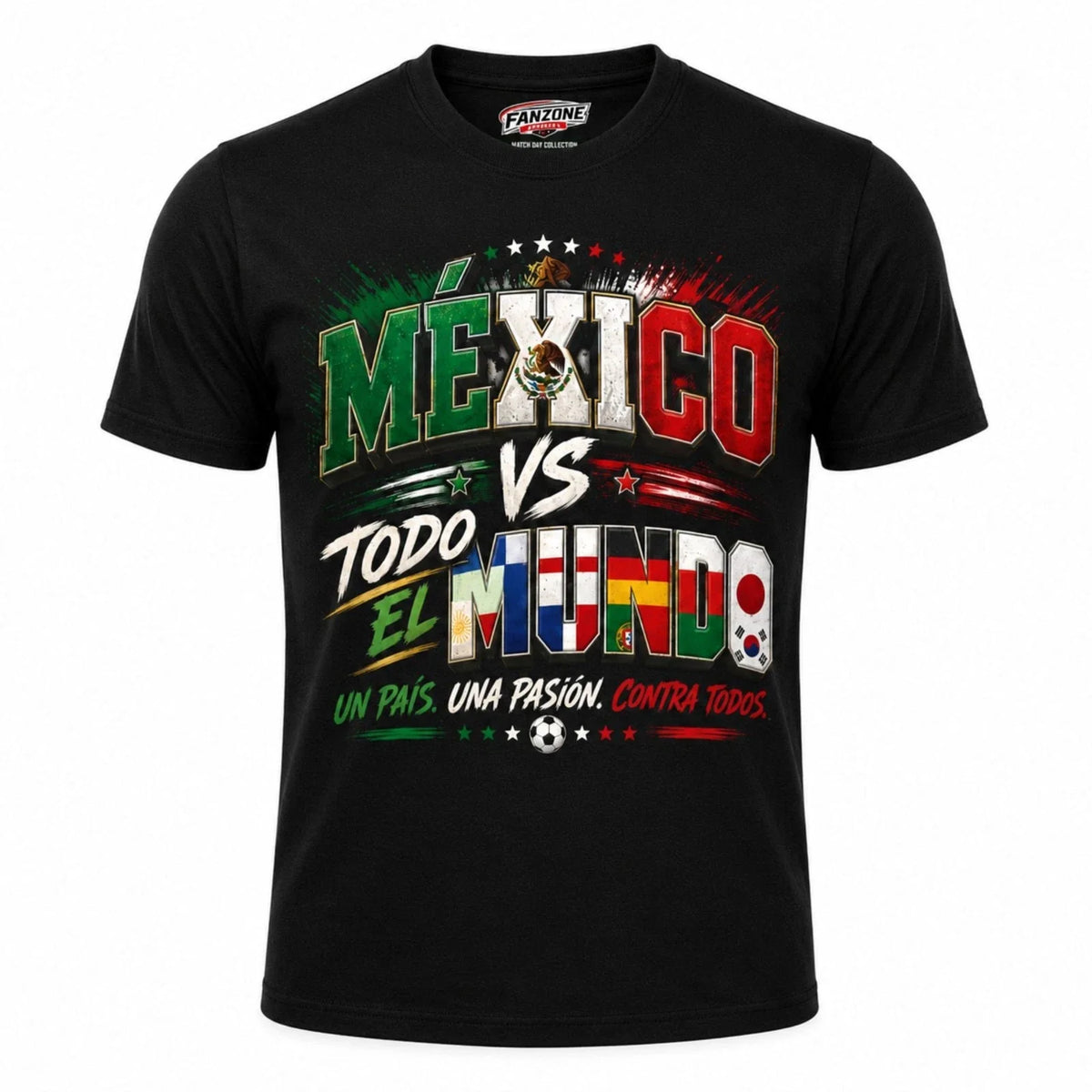Mexico vs Todo El Mundo 2026 World Cup Match Day Shirt Black Soccer Fan Tee Made Unisex