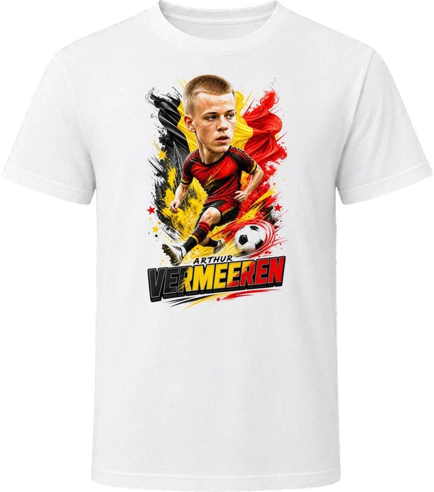 Arthur Vermeeren Belgium Soccer Caricature 2026 World Cup T Shirt Unisex