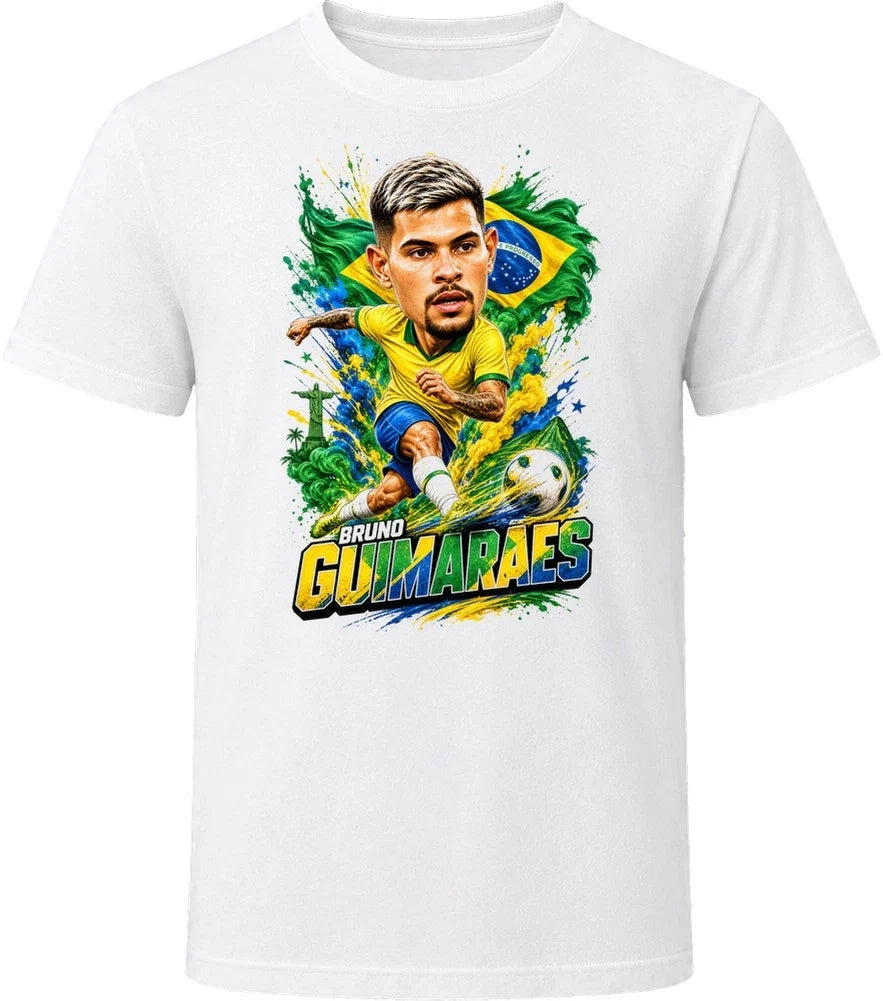 Bruno Guimaraes Brazil Soccer Caricature 2026 World Cup T Shirt Unisex