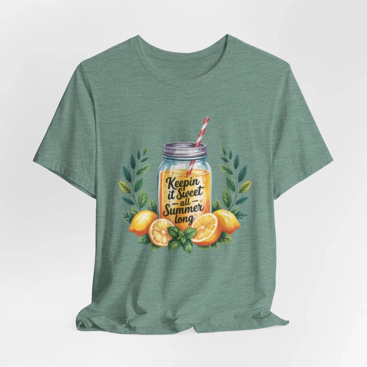 Keepin It Sweet All Summer Long Tee | Lemon Mason Jar Design Unisex