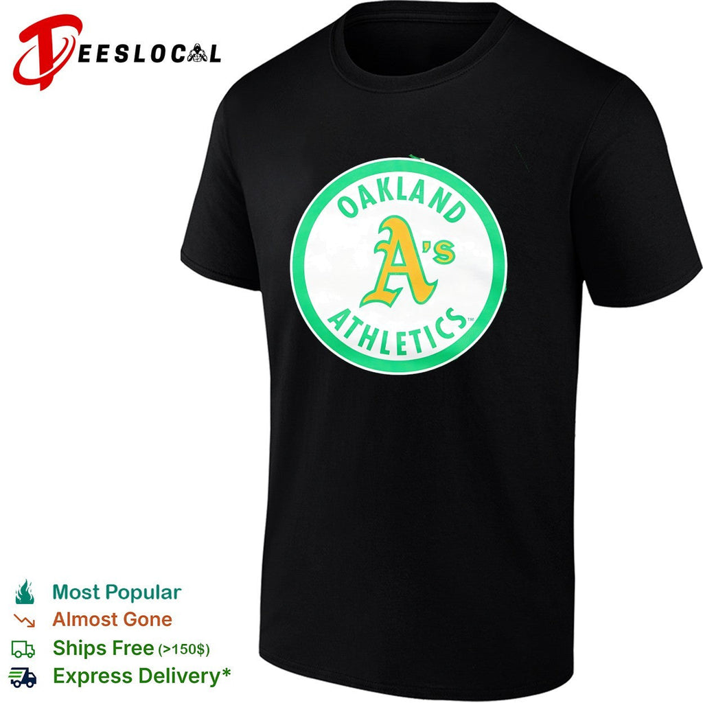 Oakland Athletics classic elephant circle A vintage logo shirt Unisex