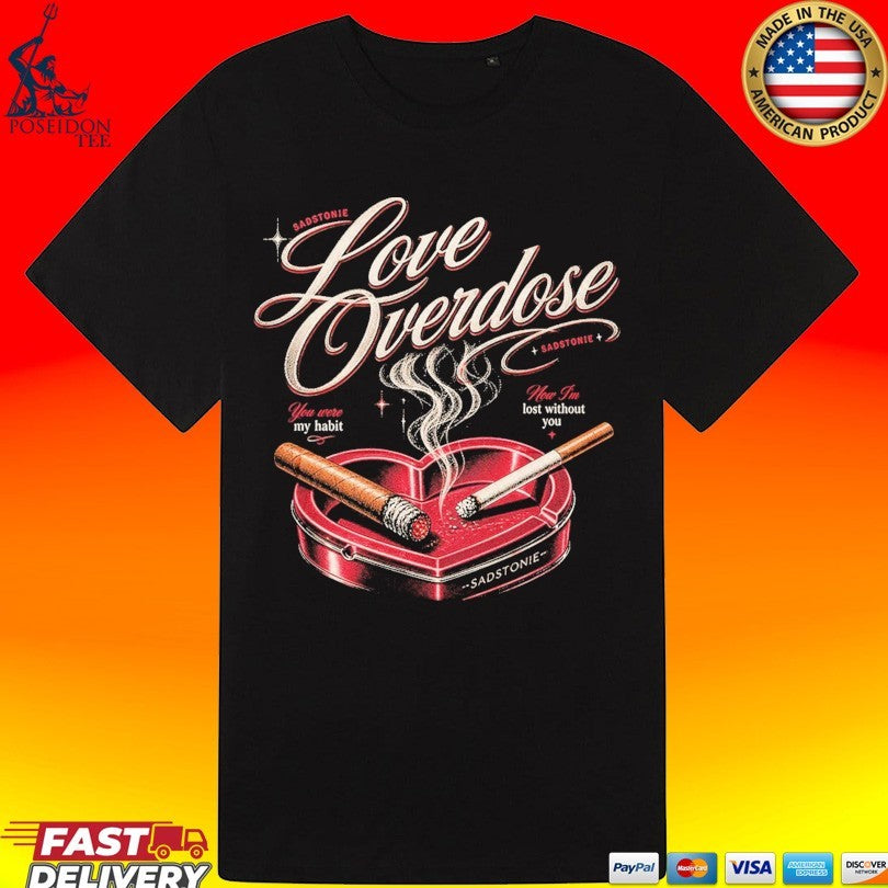 Sadstonie Love Overdose Heart Ashtray Unisex