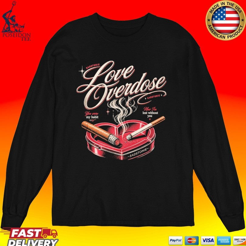 Sadstonie Love Overdose Heart Ashtray Unisex