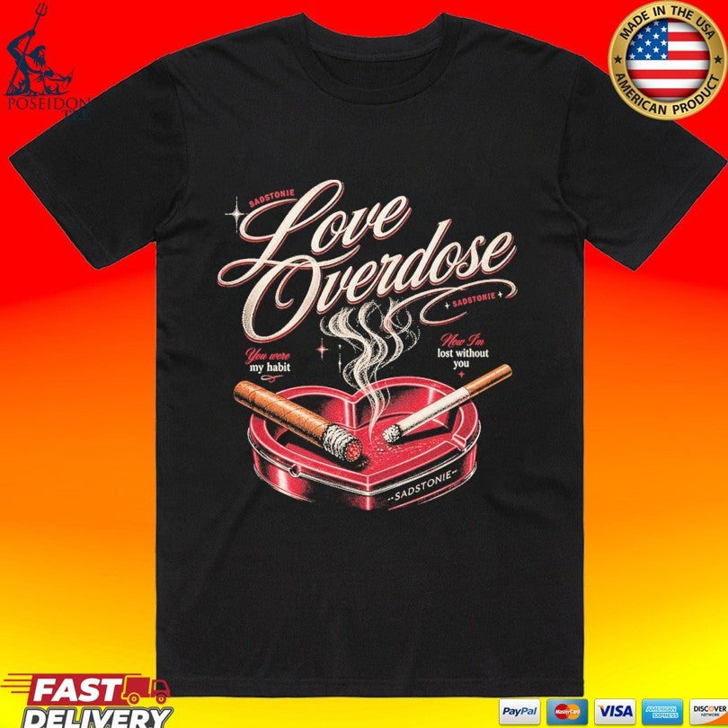 Sadstonie Love Overdose Heart Ashtray Unisex