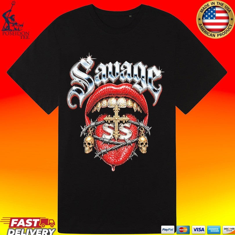 Sadstonie Savage Lips Chrome Unisex