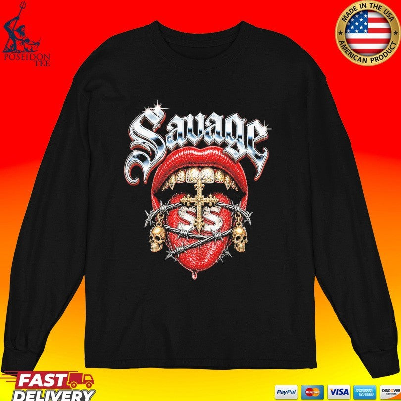 Sadstonie Savage Lips Chrome Unisex
