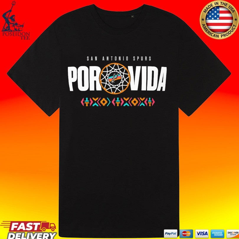 San Antonio Spurs Men’s Spurs Fan 2026 Playoffs Por Vida Unisex