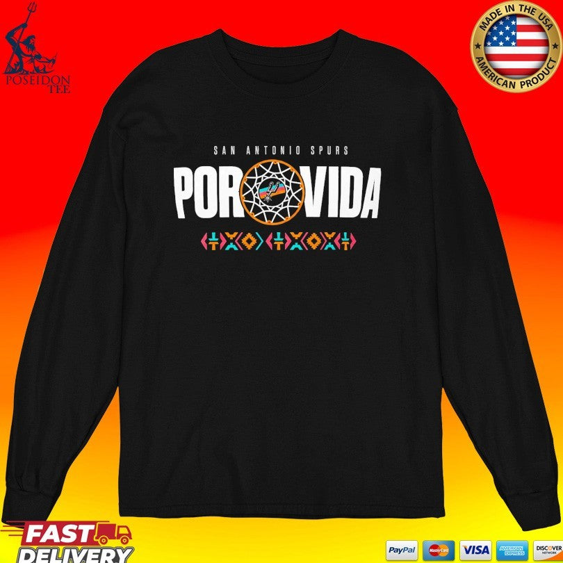 San Antonio Spurs Men’s Spurs Fan 2026 Playoffs Por Vida Unisex