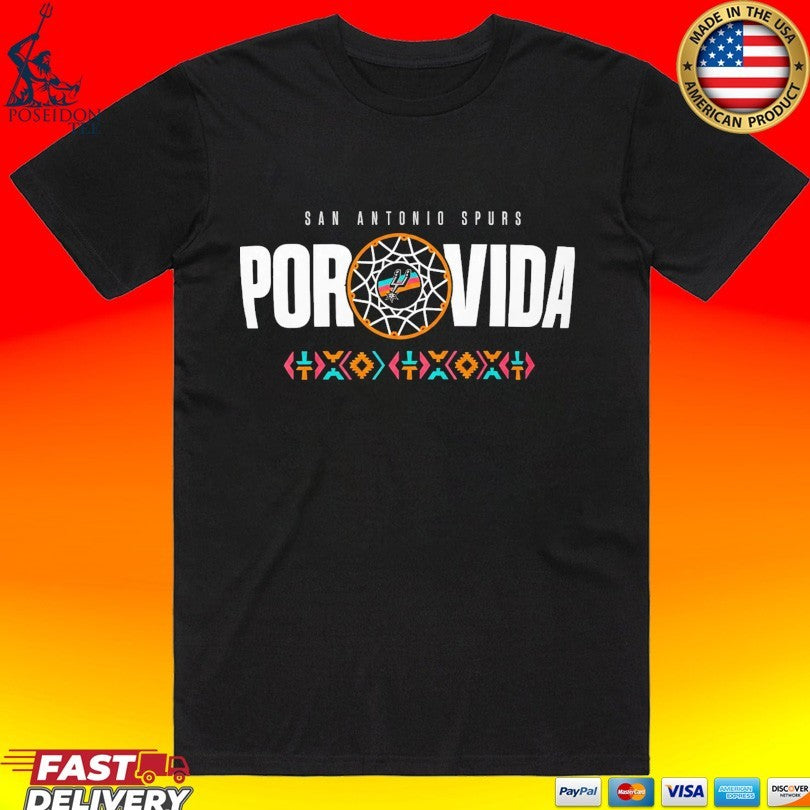 San Antonio Spurs Men’s Spurs Fan 2026 Playoffs Por Vida Unisex