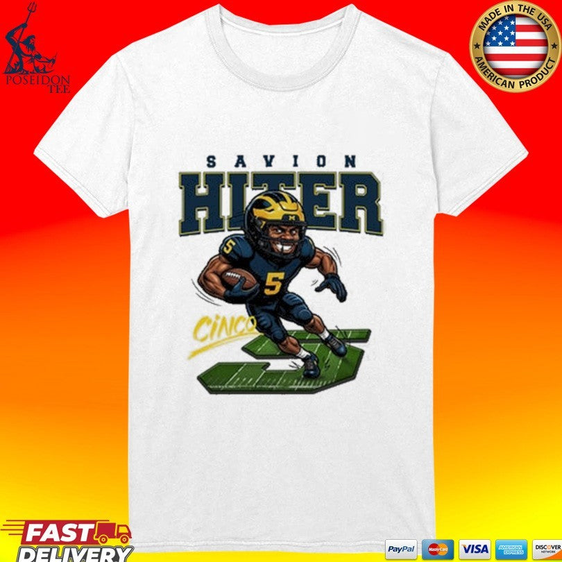 Savion Hiter Michigan Football Cinco Caricature Unisex