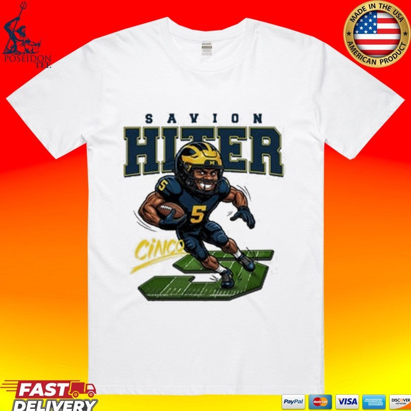 Savion Hiter Michigan Football Cinco Caricature Unisex