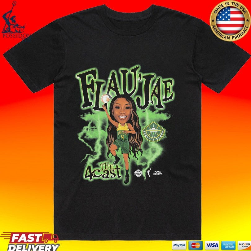 Seattle Storm Team Playa Society Flaujae Johnson Player Unisex