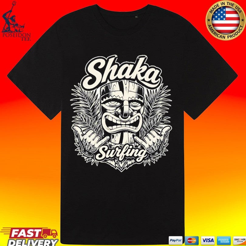 Shaka Surfing Tiki Hawaiian Unisex