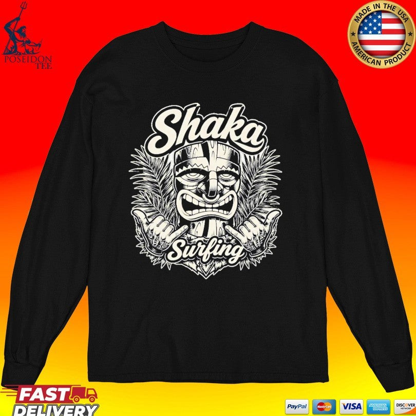 Shaka Surfing Tiki Hawaiian Unisex