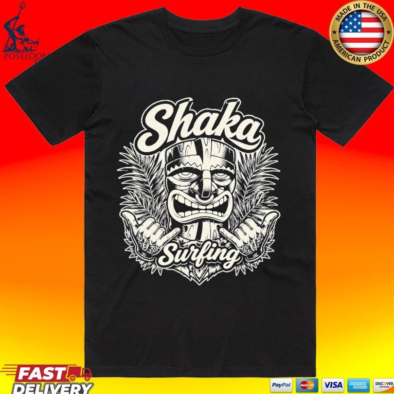 Shaka Surfing Tiki Hawaiian Unisex