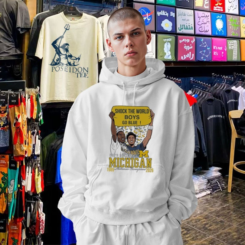 Shock The Wold Boys Go Blue Men’s Basketball Michigan 1989 2026 National Champions