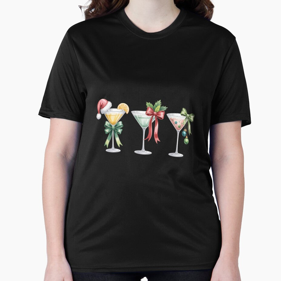 Christmas Dirty Glasses Graphics Bow Coquette by HellD3vil-Art