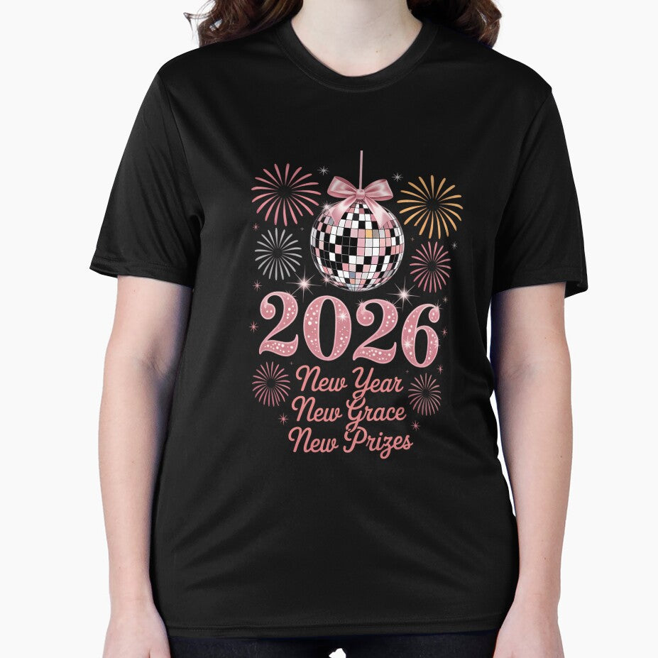 2026 New Year New Grace New Pink Disco Ball Glitter Party by Moon-Ape