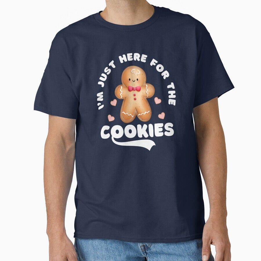 I'm Just Here For The Cookies Funny Christmas Gingerbread by belladesign7