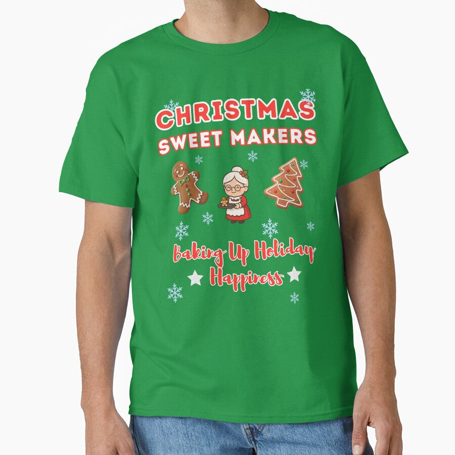 Christmas Sweet Makers Shirt, Baking Up Holiday Happiness Tee, by HarleysCreations