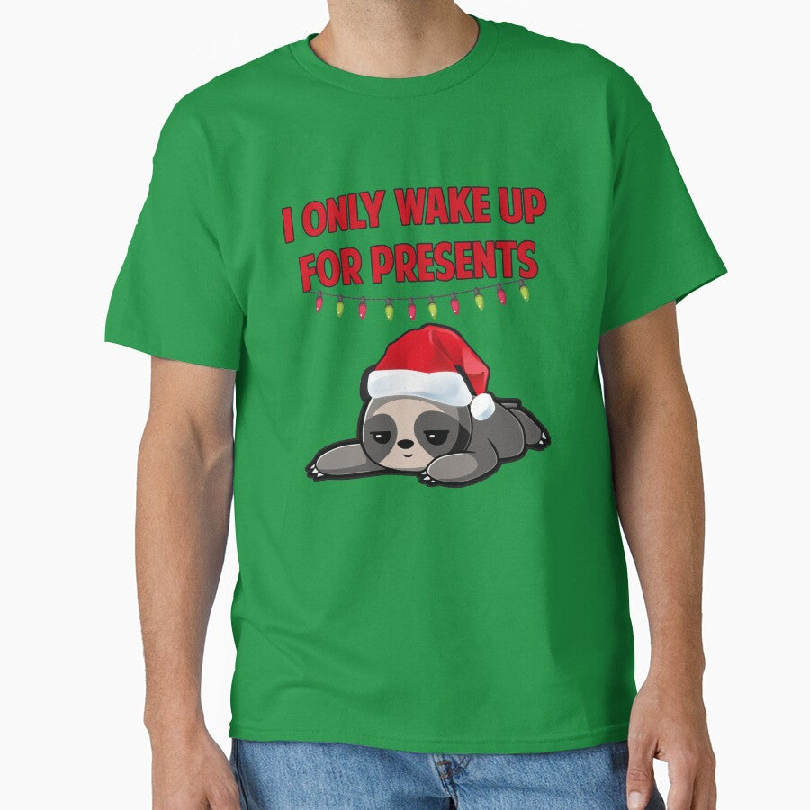 I only wake up for presents Christmas sloth by SuperUberLame
