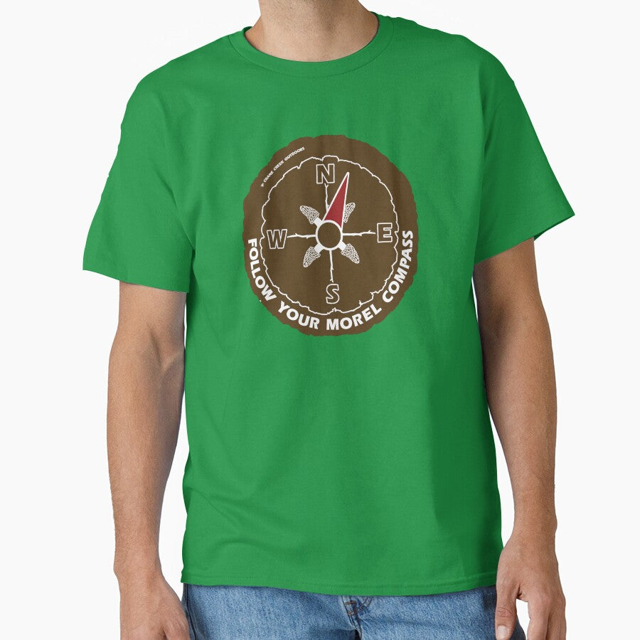 Morel Compass, Brown and White by CraneCreek