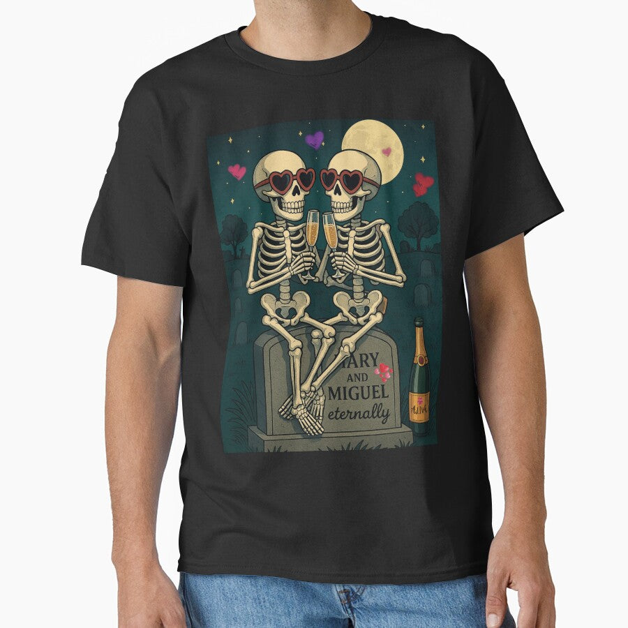Eternal Love Skeletons Under Moonlight by Mindful56