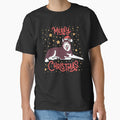 Merry Christmas Cute christmas siberian husky dog illustration by Yarafantasyart