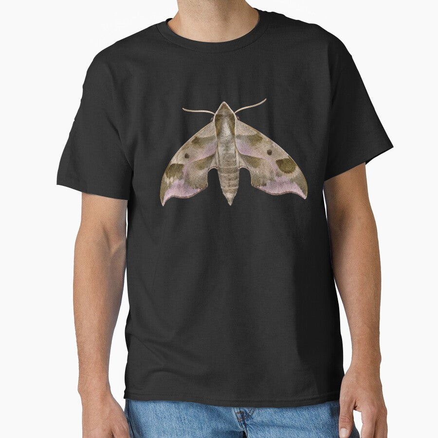 Virginia Creeper Sphinx Moth Darapsa Myron Watercolor Style by Harpagann