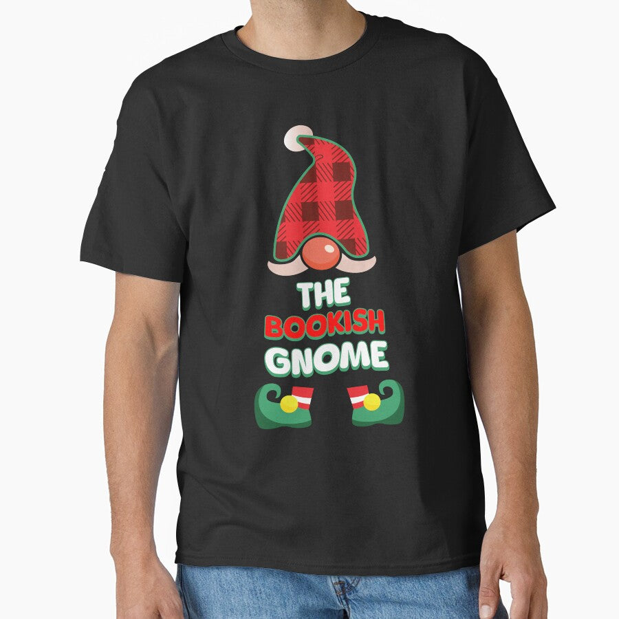 The Bookish Gnome: Buffalo Plaid family Matching Christmas Gift by NexaArts