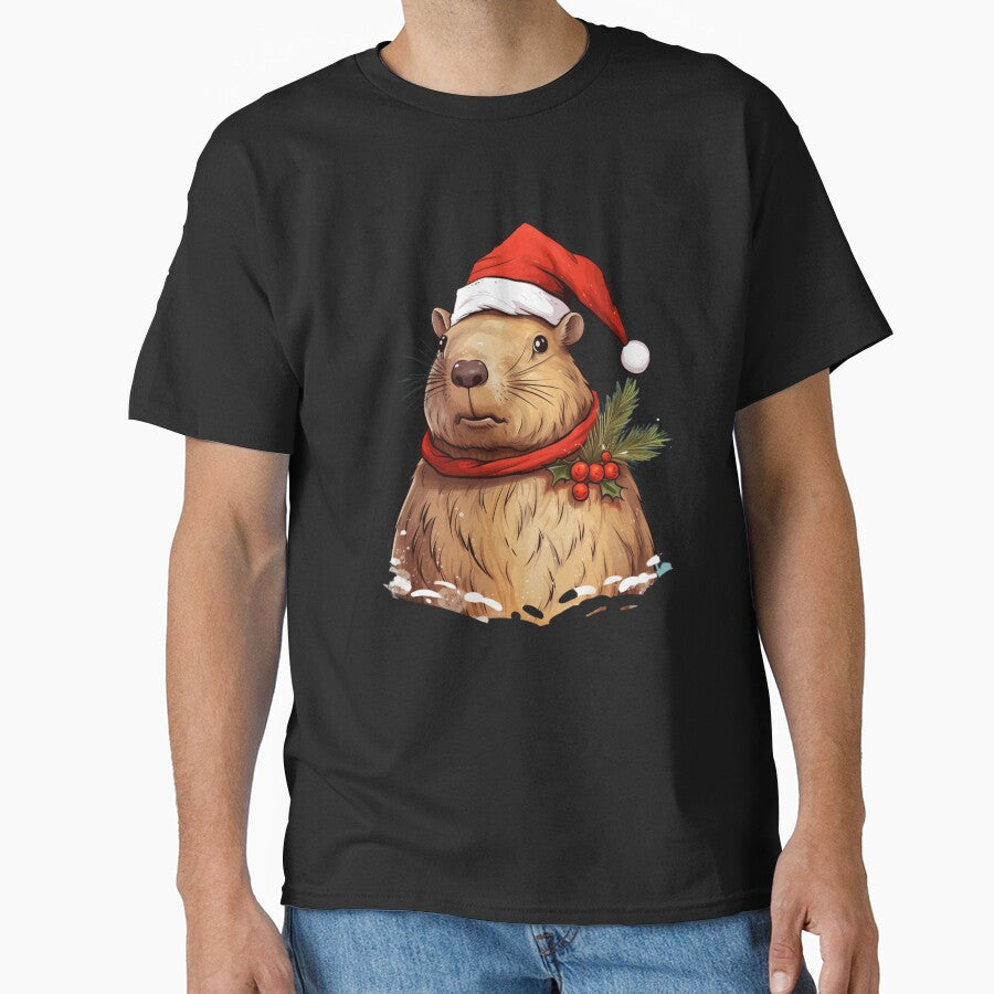 Capybara Christmas. Funny Gifts for Christmas 4/5 by MatSatArt