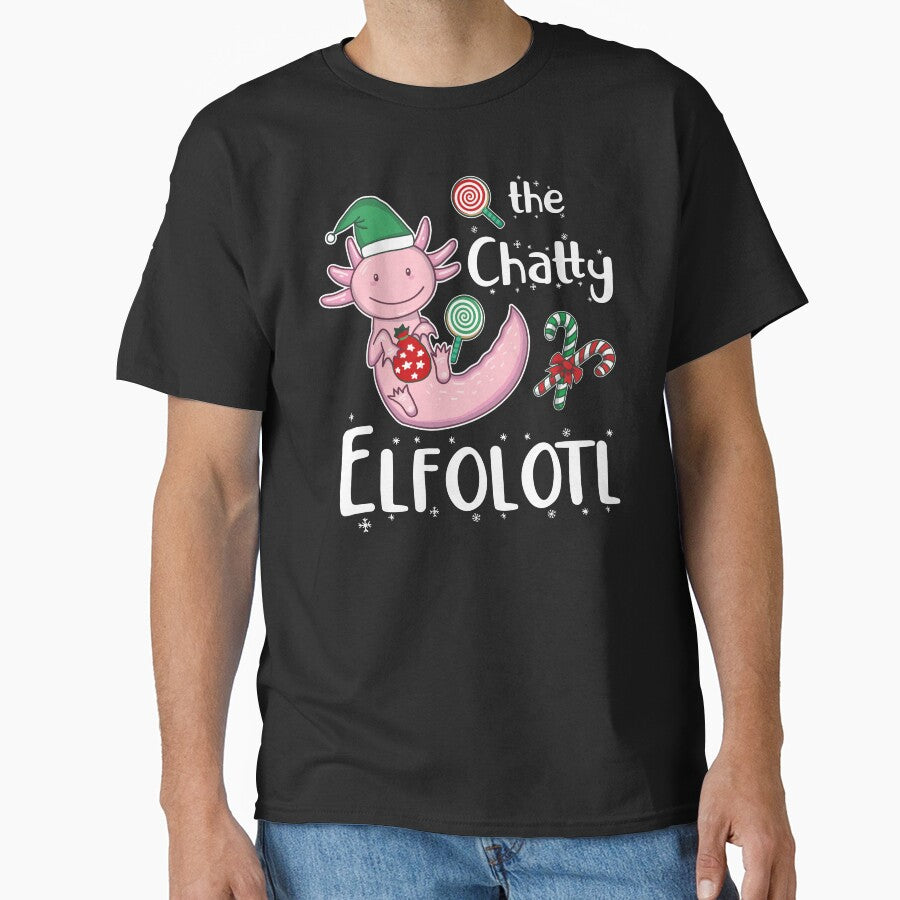 Chatty Christmas Axolotl Elf by GrimButterfly