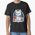 Cute white Christmas cat with blue eyes. Cat Christmas gift.3 by By-Jeff