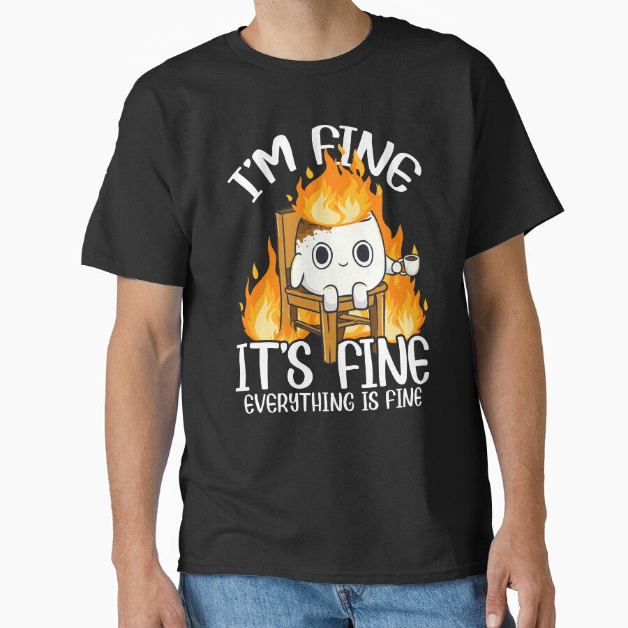 Marshmallow I'm Fine Meme Outdoor Men Kids Women Camping by KsuAnn