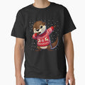 Christmas Otter Lover Funny Otter Ugly Christmas by BlueBerry-Pengu