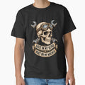 Biker Skull Skeleton Motorcycle Mechanic Garage by netimdomains