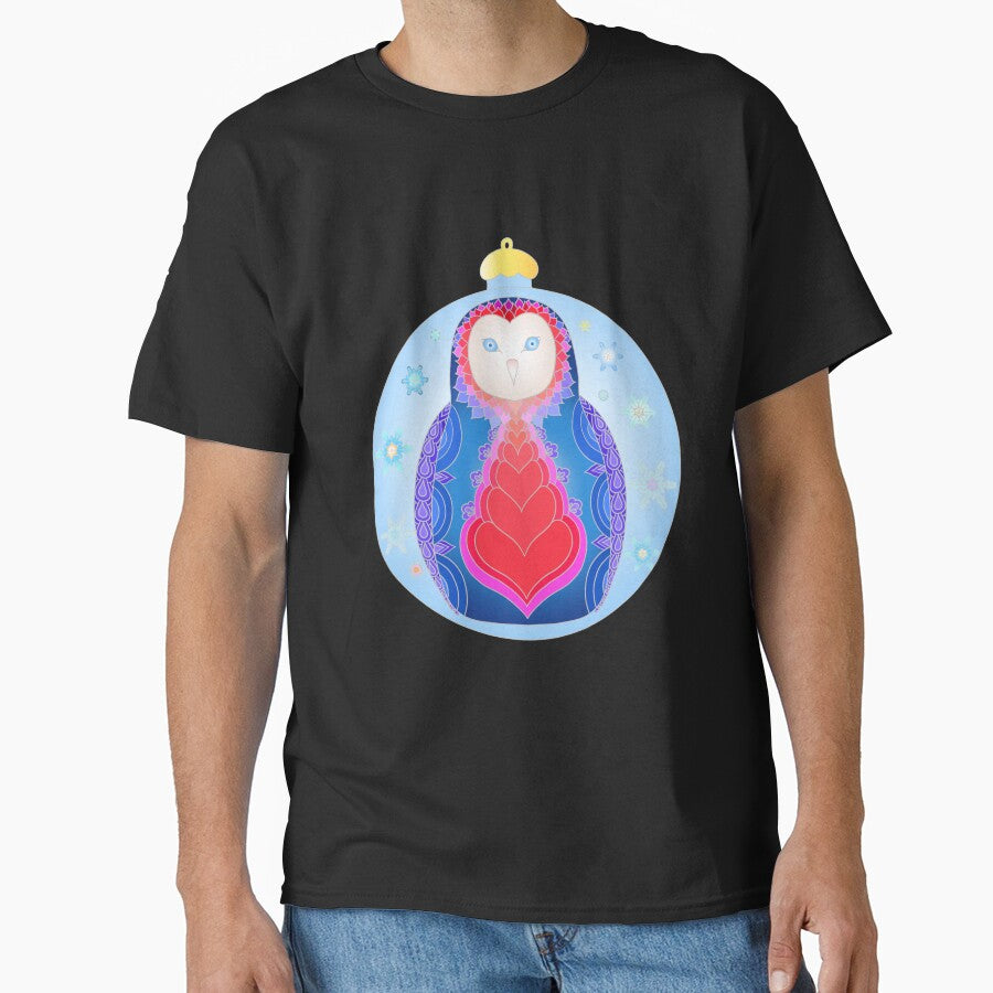 Christmas Owl ornament by Jarafelart