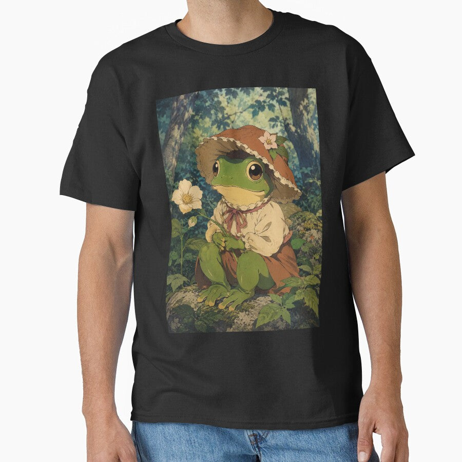 Cottage Frog With Flower by bapupa
